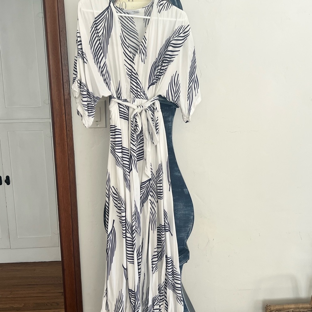 Baltic Born blue and white maxi dress